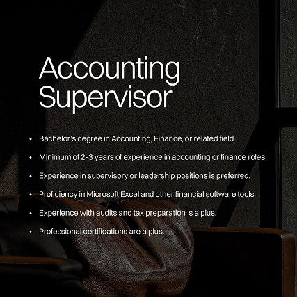 Accounting Supervisor