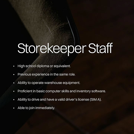 Storekeeper Staff